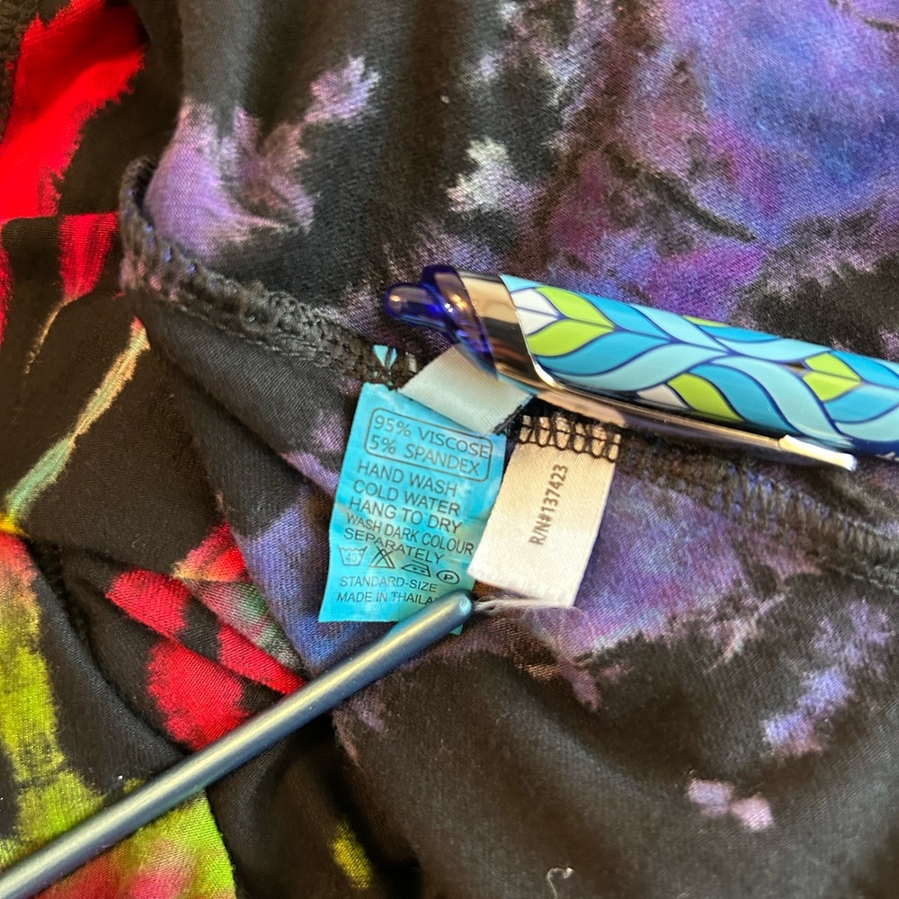 Boho Indy Artsy Flowy Kimono Cardigan Vibrant multicolor Tie Dye  XXL - Picture 12 of 13